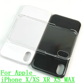 Za Apple iPhone X XS XR XS Max Sjajna Torbica Za Telefon na Gumb s Kristalima, Nevidljivi ultra-tanki Tvrdi Torbica Za PC, Monotono Stražnja zaštitna Ljuska