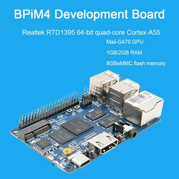 Za Banana Pi BPI-M4 1 GB/2 GB ram-a DDR4 Realtek RTD1395 a a53 Quad-core 64-bitni Savjet za razvoj Podrška 8G EMMC Flash