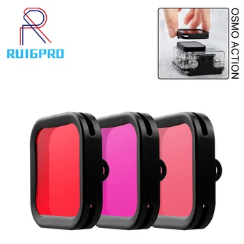 Za Objektiv Akcijske kamere OSMO Color Filter Za Ronjenje Za DJI OSMO Akcijske Kućišta vodootporna torbica Pribor Za Kamere