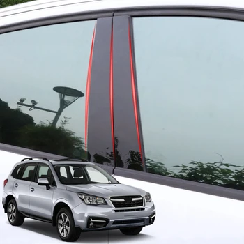 Za Subaru Forester SJ SK 2012-2020 Auto-Stil PVC Prozor Satna Završiti Naljepnica Srednji Stupac BC Naljepnica Vanjski Pribor