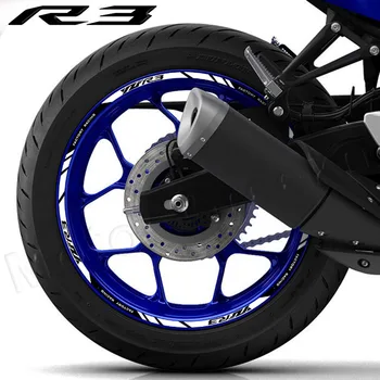 Za Yamaha YZF-R3 r3 Reflektirajućim Kotača Motocikla Naljepnice 17 inča Obruč U Traku Oznaka Intimne Pribor Waterpoof