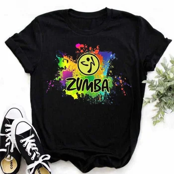 Za Žene Зумба Ples Hip-Hop Majice Harajuk Grafički Print Majica Majice Ženska Ljetna Moda Majica Kratkih Rukava Za Djevojčice, Izravna Dostava