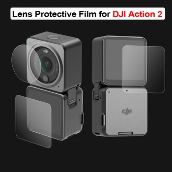 Zaštitna folija za objektiv fotoaparata DJI Action 2, Zaštitna folija za zaslon od Kaljenog Stakla HD Sportska Kamera za DJI Action 2, Pribor