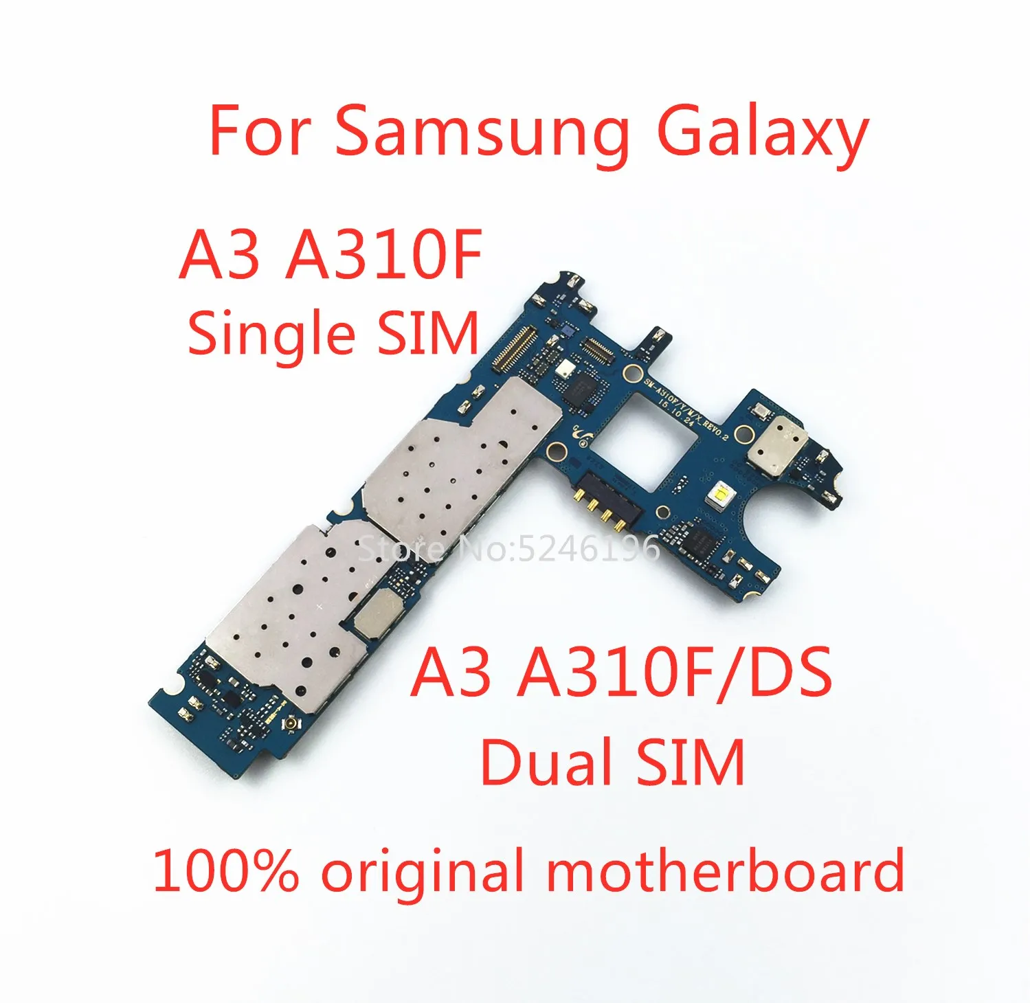 1 kom. odnosi se na Samsung Galaxy A3 A310F A310F/DS Izvorna matična ploča, čip otključavanje sustava logički naknada Zamjena dijelova Slika 0