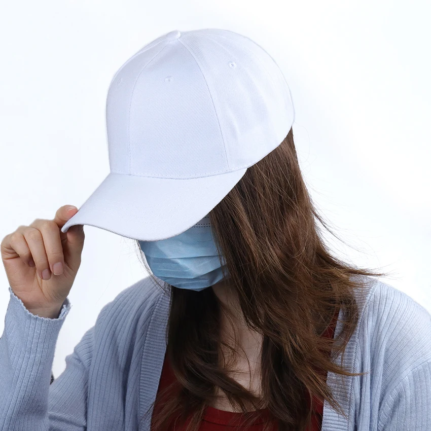 1pc modni jednobojnu kapu opremljena svakodnevne kape hip-hop kape tata vizir za žene i muškarce podesivi kape Slika 0