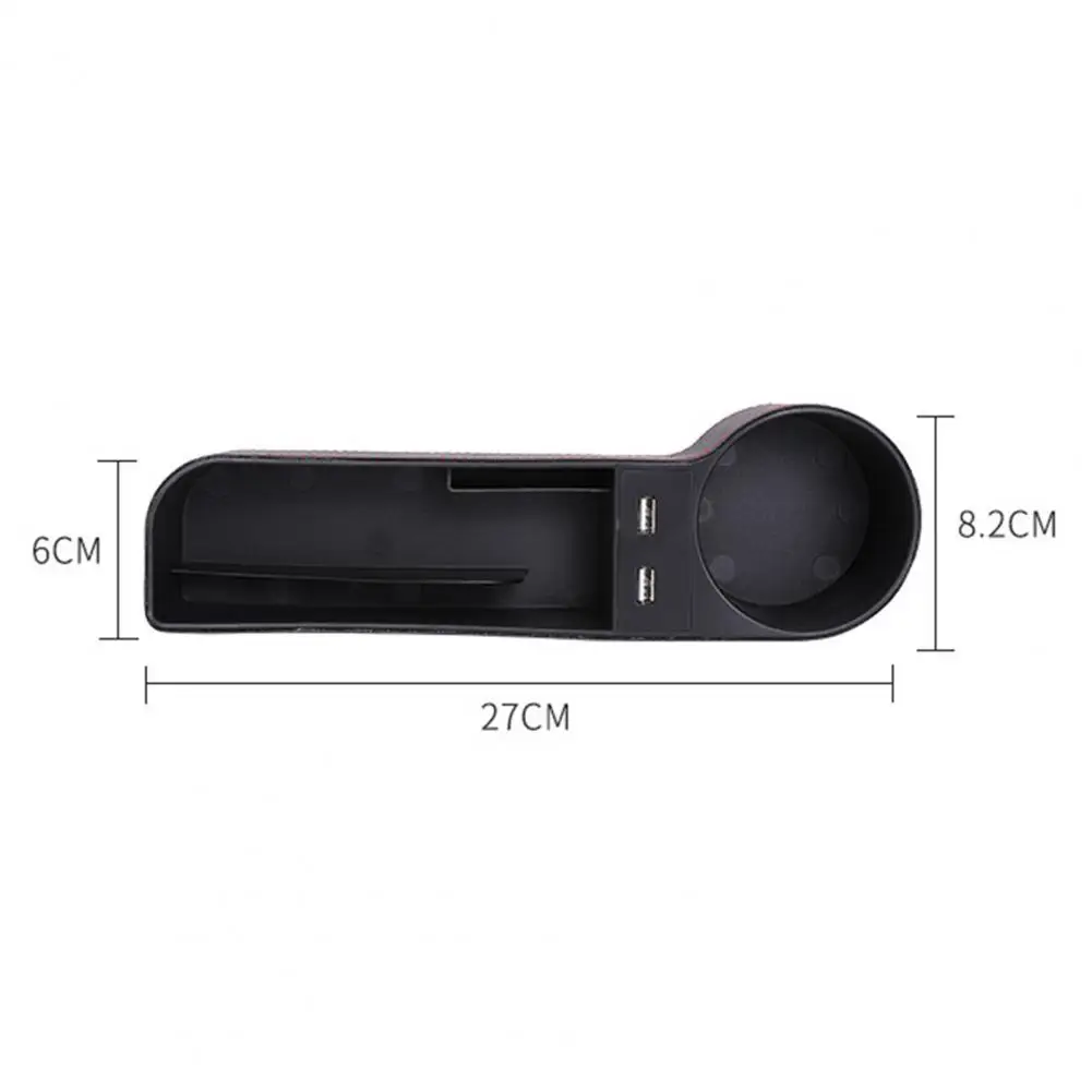 80% TOPLA Sjedalica Gap Organizator Kutija Za Pohranu ABS Dual USB Priključke za Telefon Punjač, Držač za Auto Slika 0