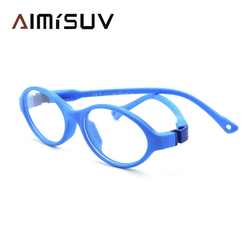 AIMISUV 2023 Modni Unisex TR90 Fleksibilne Ultra Bodove U Okvirima Baby Roza Optički Prozirni Silikon Naočale Dječji UV400 Slika 0