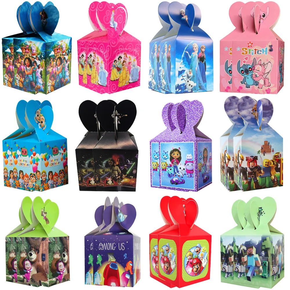 Crtić Tema Disney Princeza Elsa Anna Bombonijeru Isporuke Dječji Rođendan Suveniri Poklon Kutija Dječji Tuš Grickalice Bombonijeru Dekor Slika 0