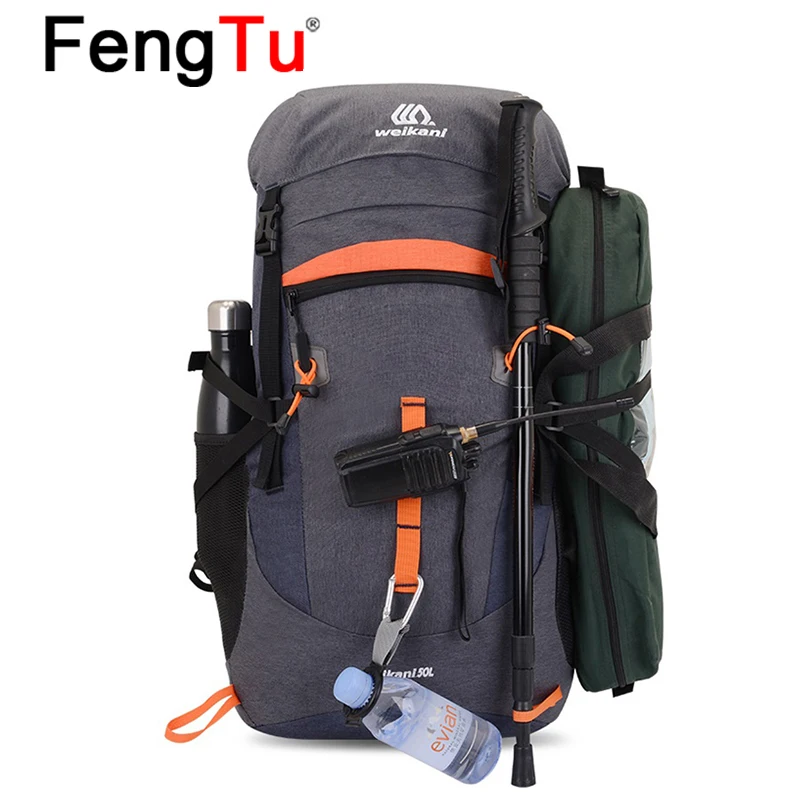 FengTu 50L Vodootporan Kamp Muški ruksak Sport Na Otvorenom, Putovanja, izlet Planinarske Torbe Ženski Marširati Ruksak Slika 0