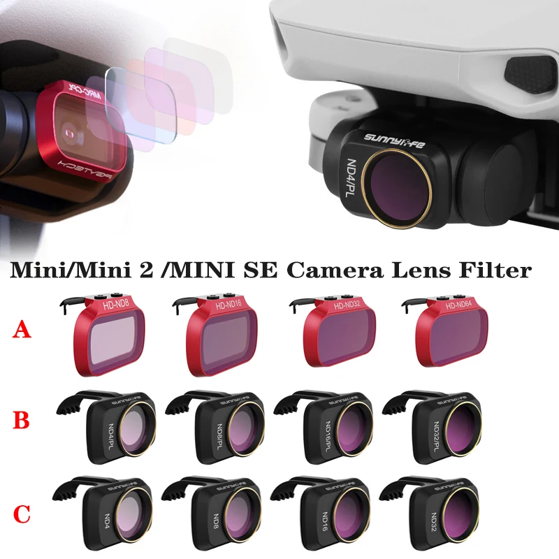 Filteri su Dijelovi objektiva kamere DJI Mavic Mini/Mini 2 UV CPL ND 8 16 32 64 PL Filteri, Pribor za Neradnik DJI Mavic Mini SE Slika 0