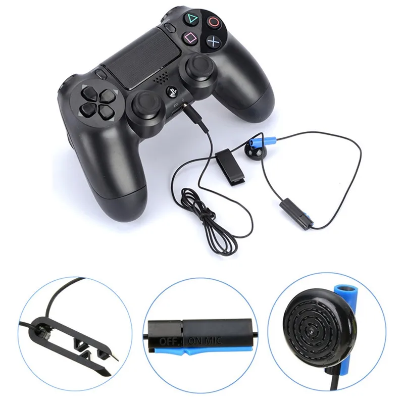 Gaming slušalice navigacijsku tipku Kontroler Zamjena slušalice Za Sony PS4 Za PlayStation 4 S Mikrofonom S kopčom Za slušalice Slika 0