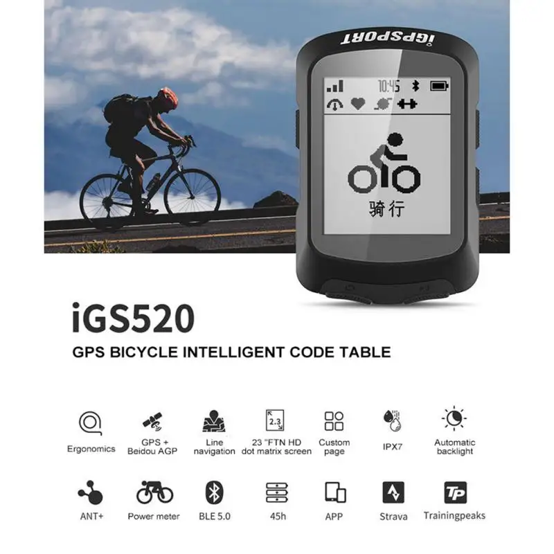 iGPSPORT Biciklistička Računalo igs520/320/50 S/10 S Biciklistička Potenciometar GPS s ANT + Brojač Bicikl Brzinomjer Pribor Za Bicikl Slika 0