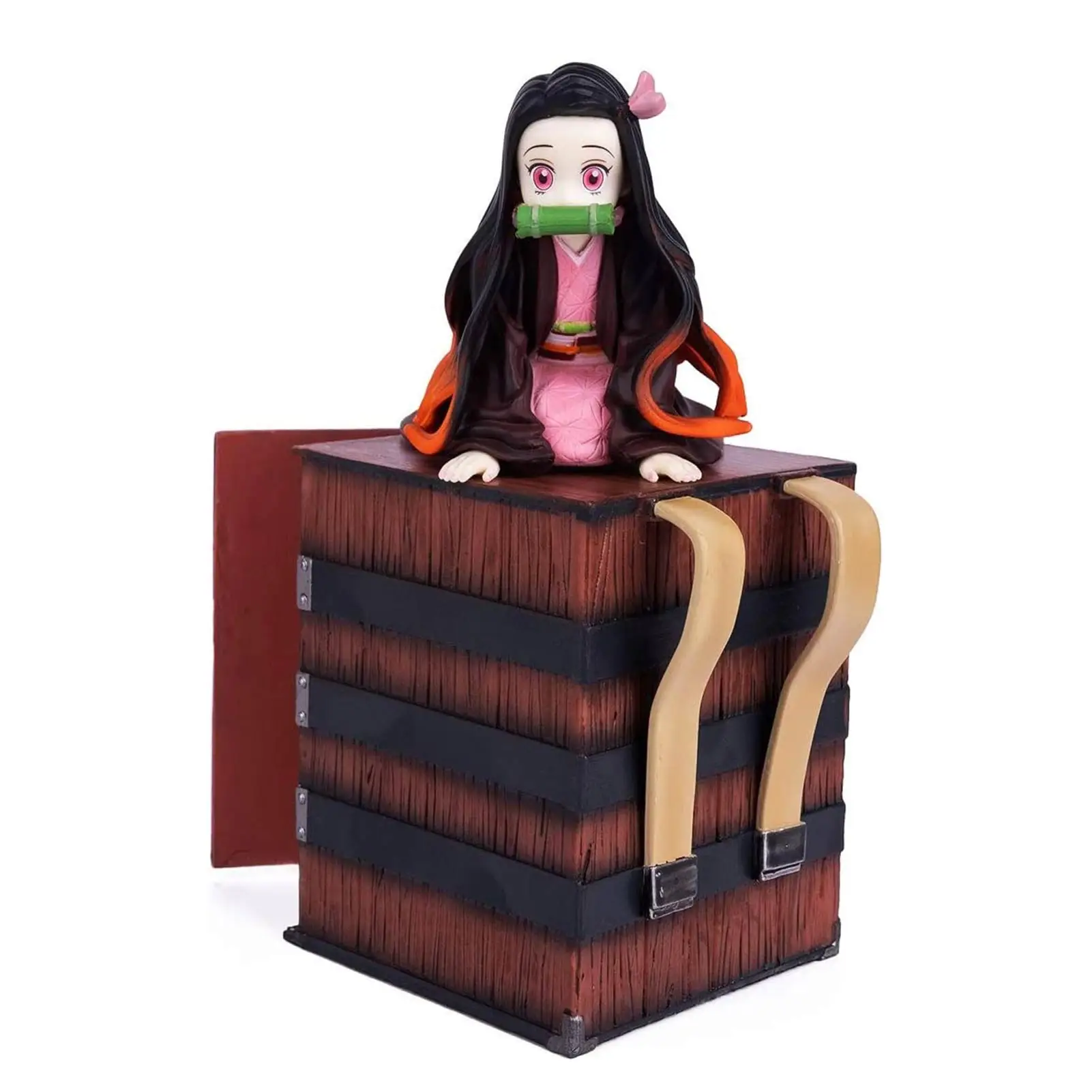 Kimetsu No Yaiba Figurica 15 cm Камадо Незуко PVC Crtić Kip Anime Ubojica Demona Figurica Naplativa Model Igračke Lutke Slika 0