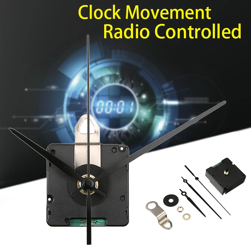 Kvarcni Mehanizam za Zidni Sat Pokret radio kontrolirani Mehanizam Bežični Motor Jezgro Za Popravak DIY Zidni Satovi Pribor Slika 0