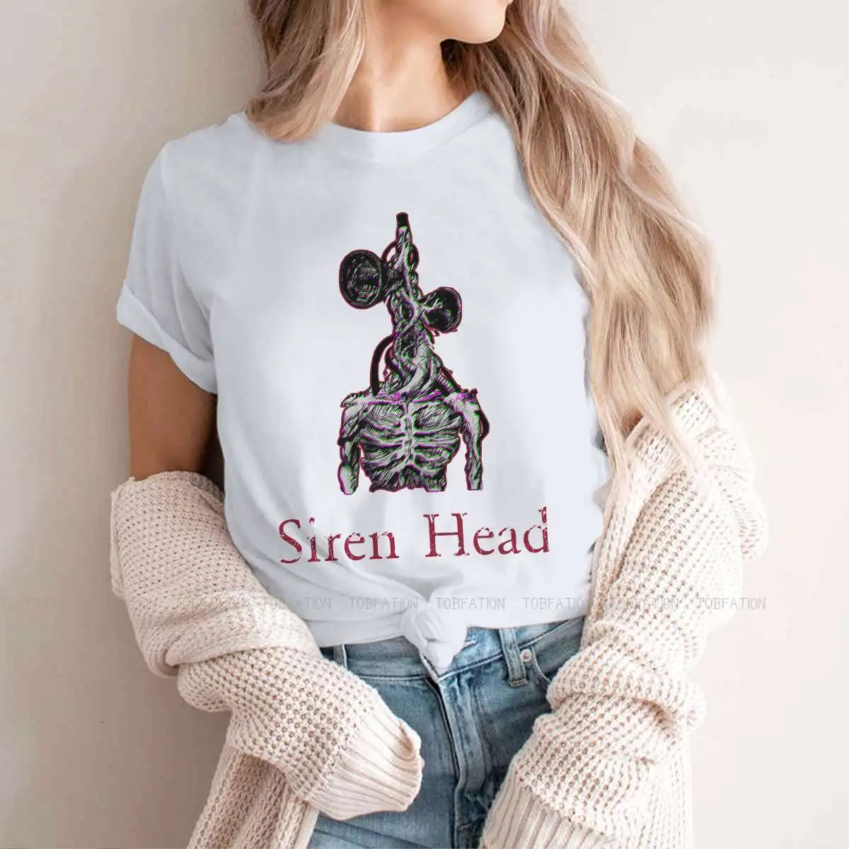 MERCH Ženska t-shirt Glava Sirene Humanoid Monster Djevojke Grafički Majice S Okruglog izreza Ženska t-Shirt 5XL Humor Modni Poklon Slika 0