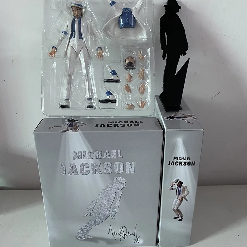 MIKROVALNA Michael Jackson Figurica Glatko Obrijana Zbirka Mjesečeve Hod Model Igračke Slika 0
