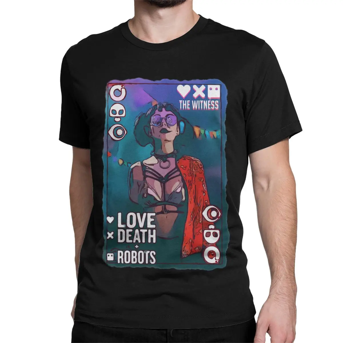 Muške I Ženske Majice Love Death The Robots Svjedoka Fantastične Pamučne Majice Kratkih Rukava, Majica Okruglog Izreza, Odjeća S Grafičkim Po Cijeloj Površini Slika 0