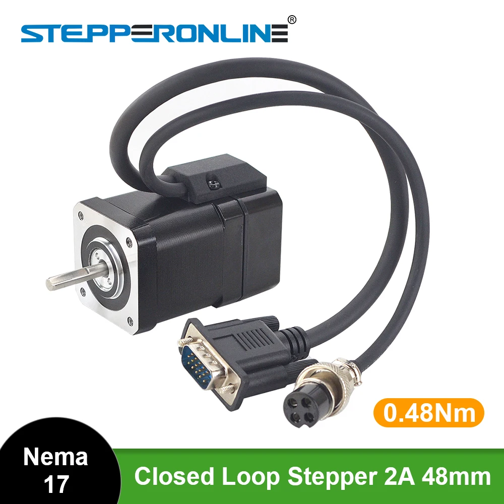 Nema 17 Stepper motor zatvorene konture 48Ncm s энкодером 1000CPR 2A 48 mm 4-olovni 42 Motor Nema17 Stepper motor Slika 0