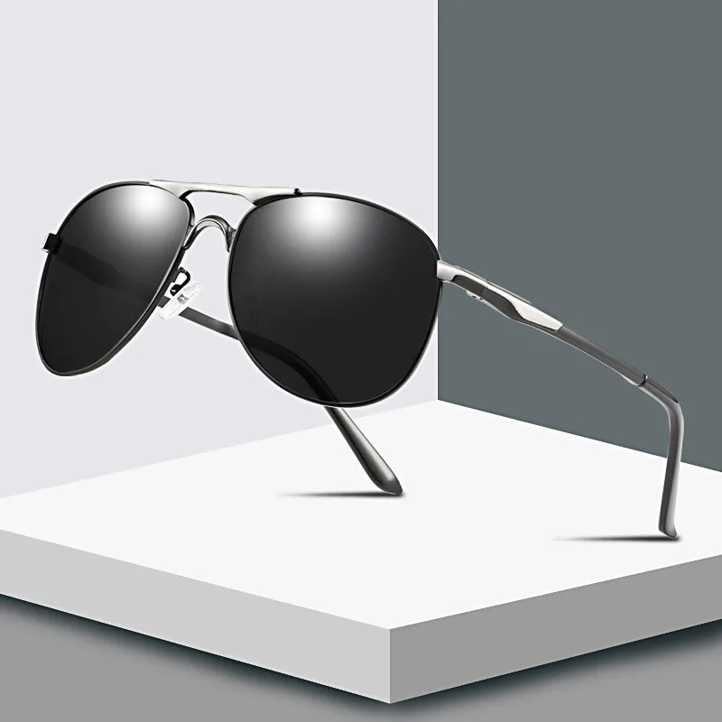 Nove Klasične Pilot Polarizirane Sunčane Naočale Za Muškarce, Metalne Zračni Muške Sunčane Naočale, Modni Crne Naočale Za Vožnju anti-glare, Naočale UV400 Slika 0