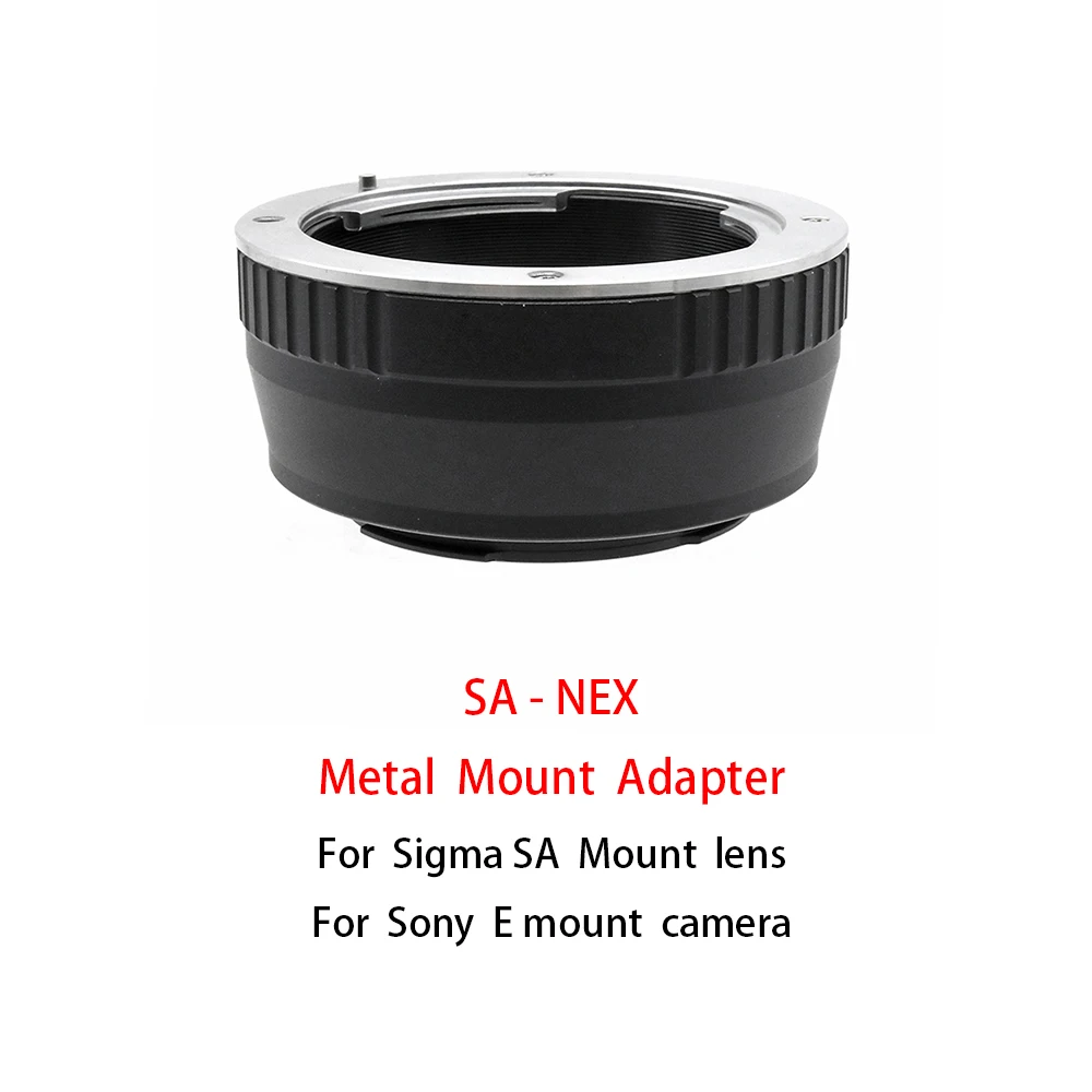 Prijelazni prsten s metalnom kopčom SA-NEX za objektiv sa nosačem Sigma SA na kameru Sony E-mount serije A7 / A7r / A7s / A6000 / NEX i tako Dalje Slika 0