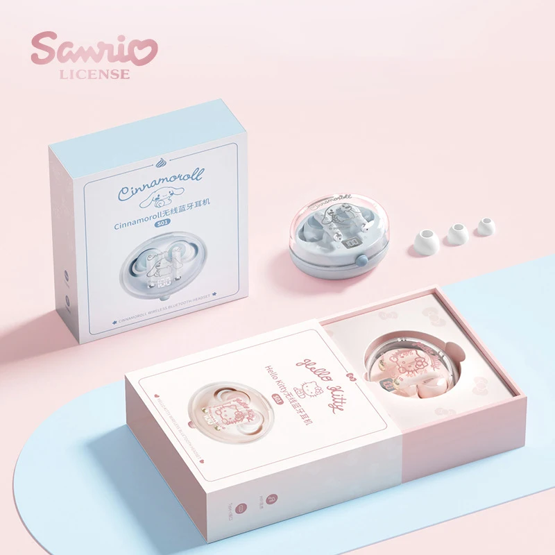 Sanrio Hello Kitty Cinnamoroll Bežična Bluetooth slušalica 5,0 Slušalice Slušalice Smart Touch Kontrola Zvuk Hi-Fi Slika 0