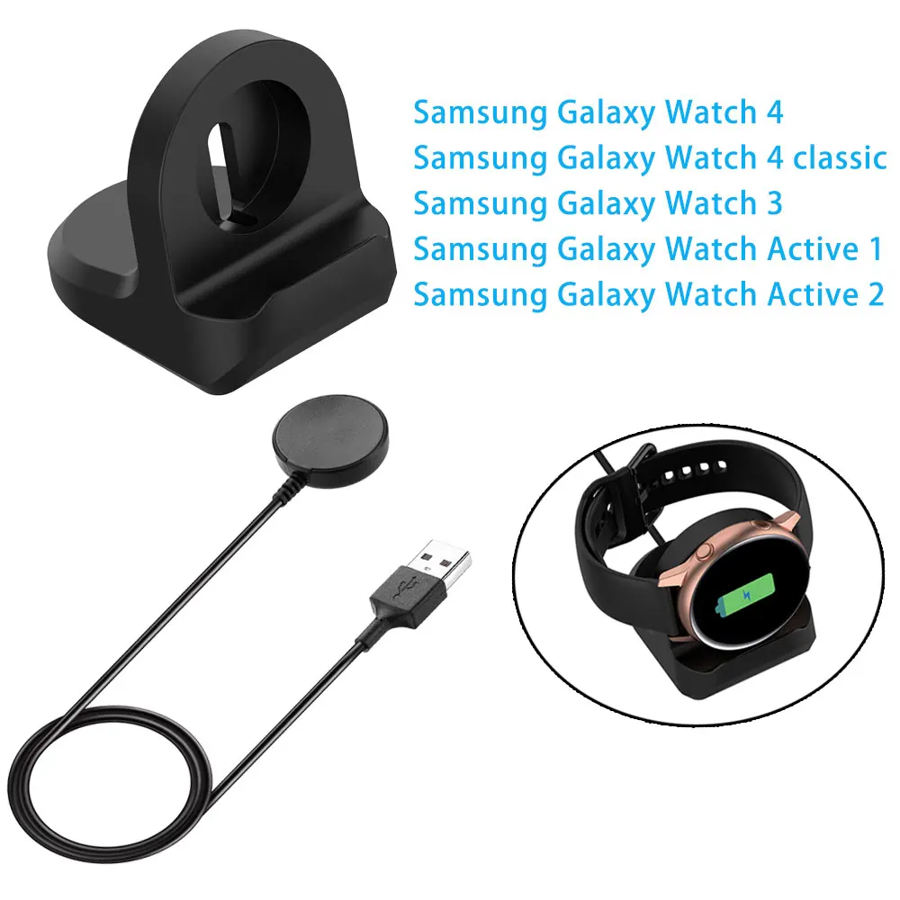 Satovi USB Punjač Za Samsung Galaxy Watch 3 4 4 Klasična Magnetska Kabel za Punjenje u automobilu Smartwatch Adapter za Napajanje Galaxy Active 1 2 Slika 0