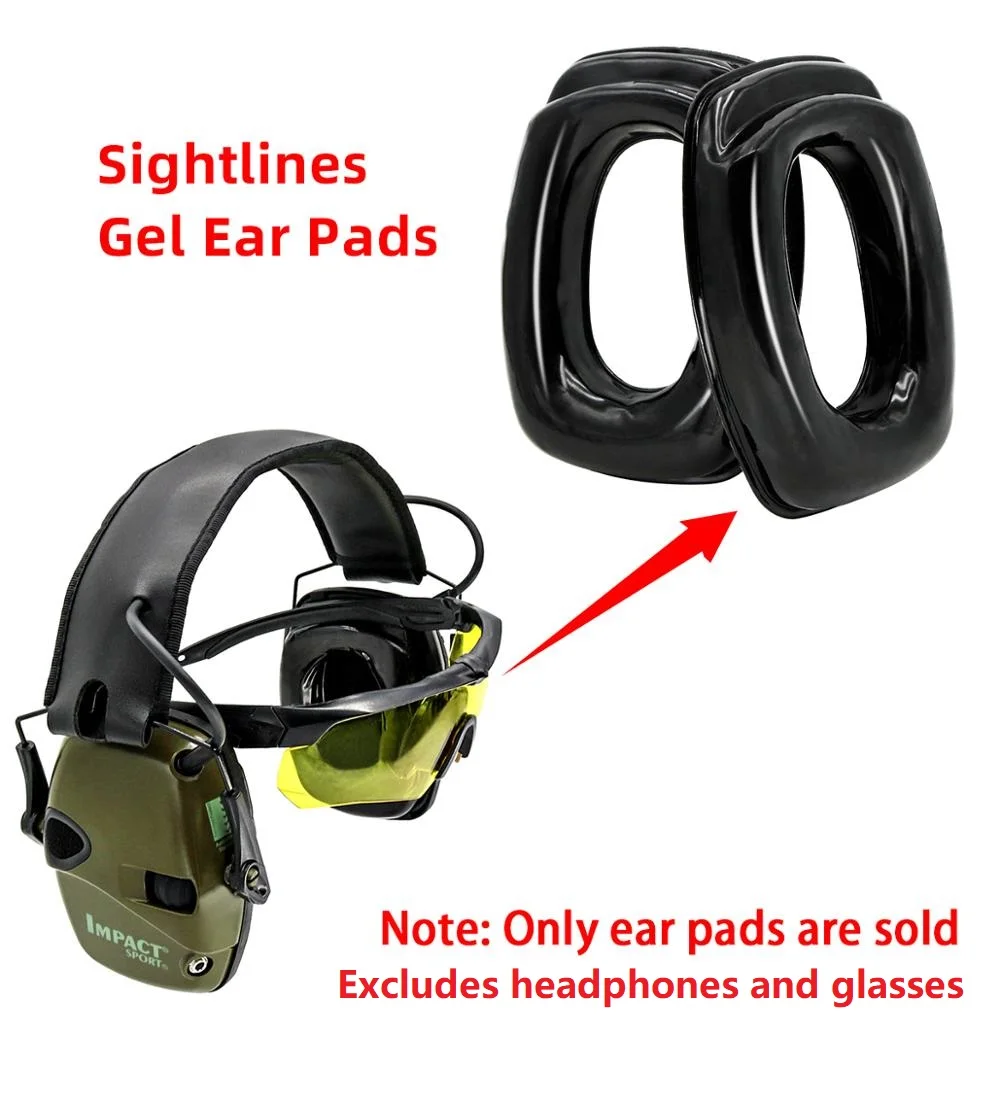 Sightlines Гелевые jastučići za uši Za Howard Leight Impact Sport Elektronski Slušalica Za Gađanje Lovački zaštita sluha Taktički Slušalice Slika 0