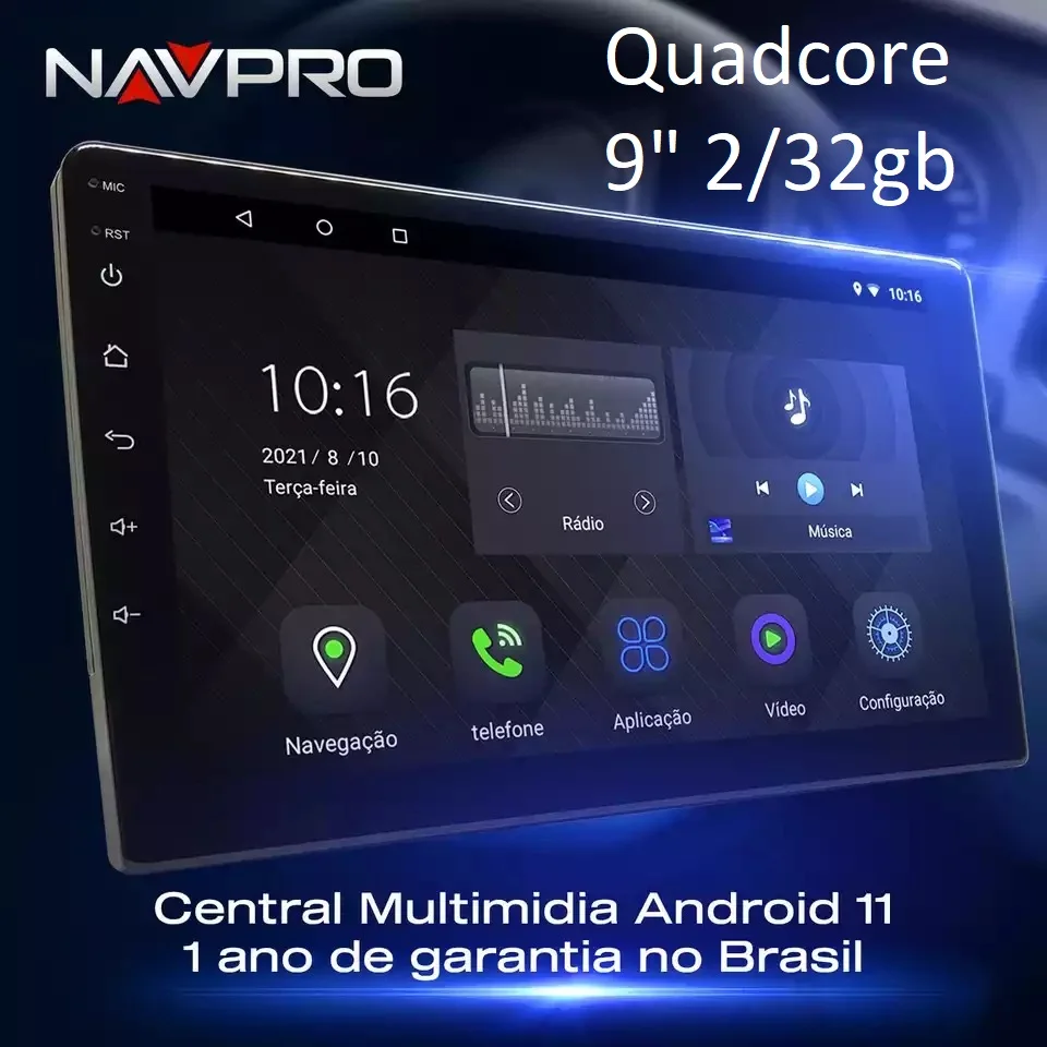 Središnji multimedijalni ekran 9 inča T3L PLUS Android NAVPRO IPS Staklo 2 GB/32 GB DSP Carplay Android Auto S/Wire Garancija 1 godina BR Slika 0