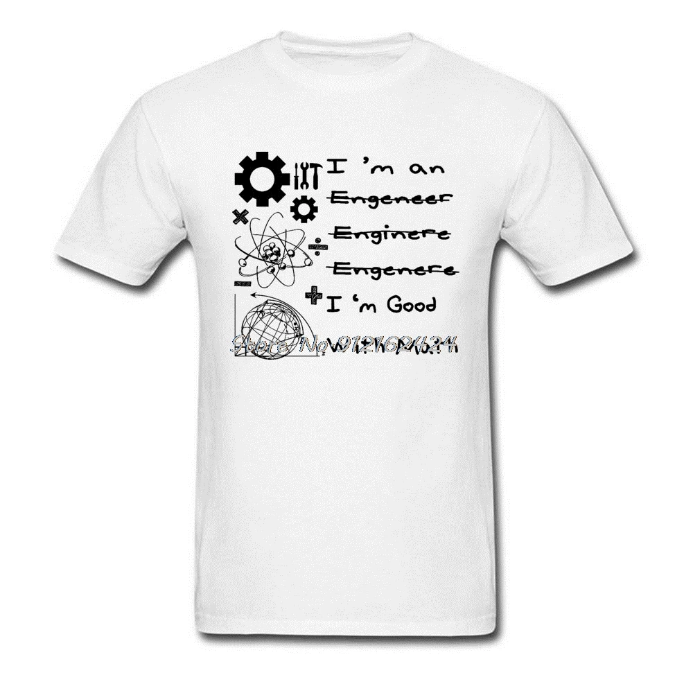 Teorija Velikog Praska Znanost Bijela Majica Inženjer Sam Ja Dobro od Toga u Matematici Crewneck 100% Pamučna Tkanina Muška t-Shirt Na Rođendan Slika 0