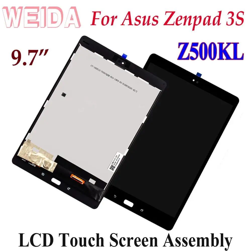 WEIDA LCD Zaslon Zamjena Za Asus Zenpad 3 S 10 Z500KL ZT500KL 2048*1536 LCD Zaslon Osjetljiv na Dodir U Prikupljanju Okvir P00I Slika 0