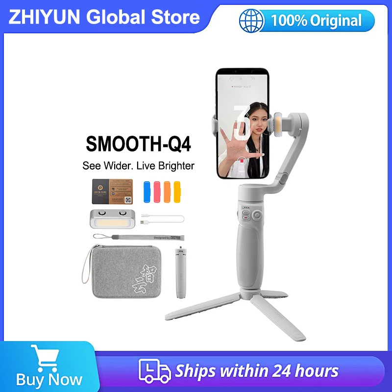 Zhiyun Smooth Q4 Q3 3-Osni Vratila stabilizator smartphone za iPhone 14 13 12 Samsung Xiaomi Huawei Vlogging za TikTok YouTube Slika 0