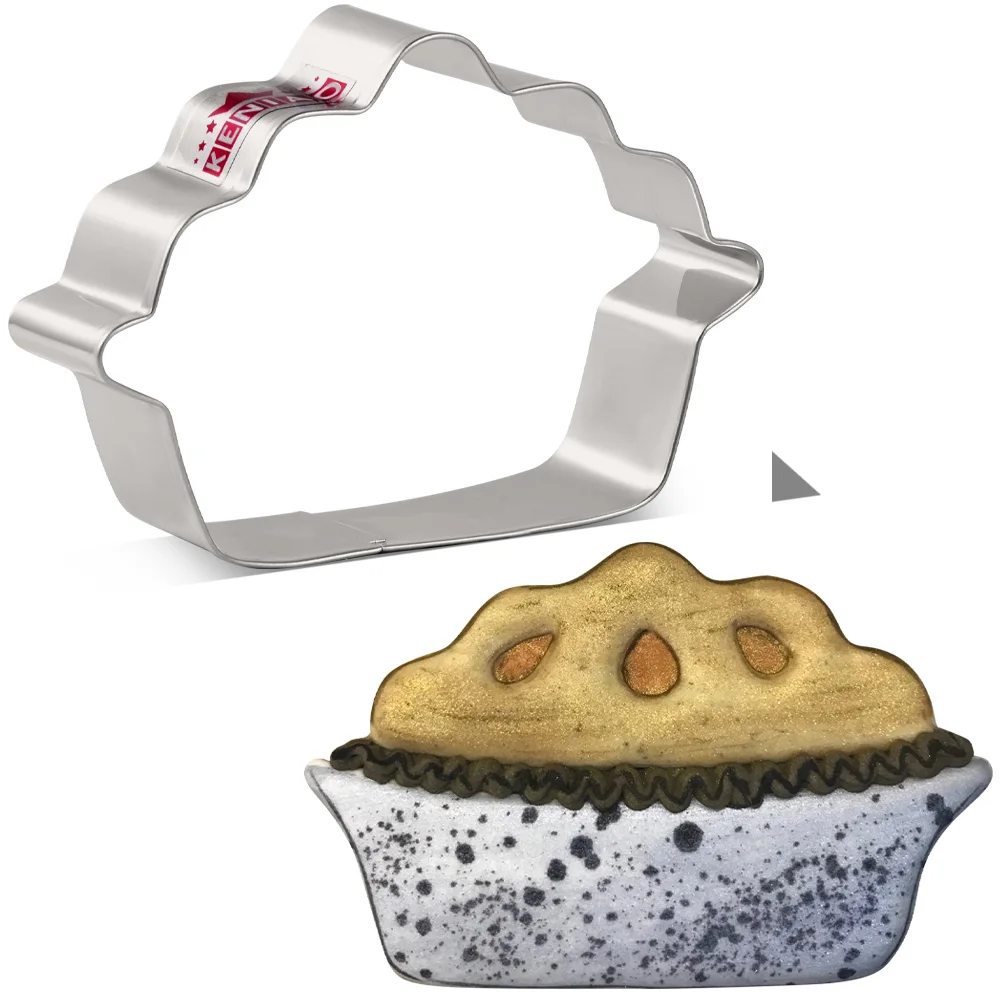 Формочка za keks KENIAO za тыквенного kolača na Halloween - 10 X 6,5 cm - Oblik za pečenje kolača, помадки, kruha, sendviča - od Nehrđajućeg čelika Slika 0