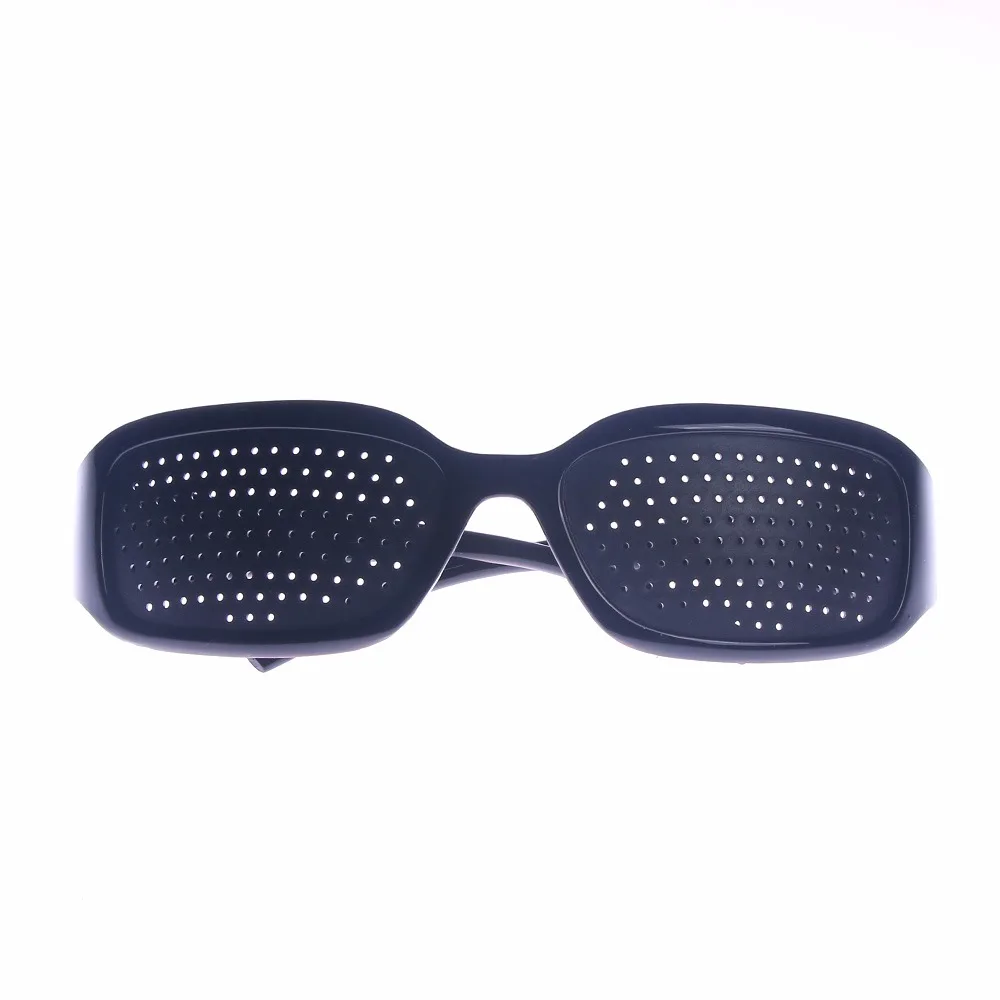 1PC Unisex Korekcija Očiju Vježbe Vid Njegu Vida Poboljšanje Vida za Naočale Pinhole Briga Za vaše Oči Vježbe Naočale Pinhole Crna Slika 1