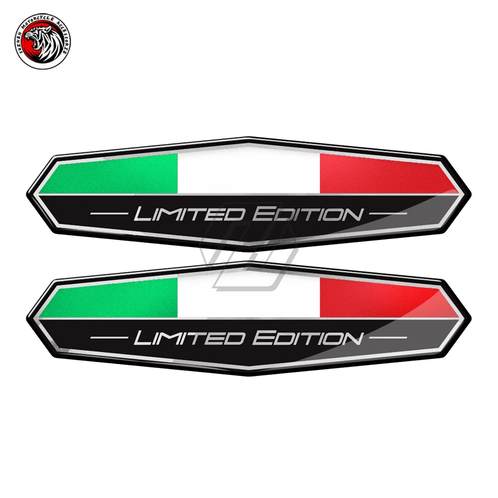 3D Motocikl Italija Zastava Oznaka Ograničena Serija Oznaka Odgovara za ducati aprilia piaggio vespa GTS 250 300 300ie Slika 1