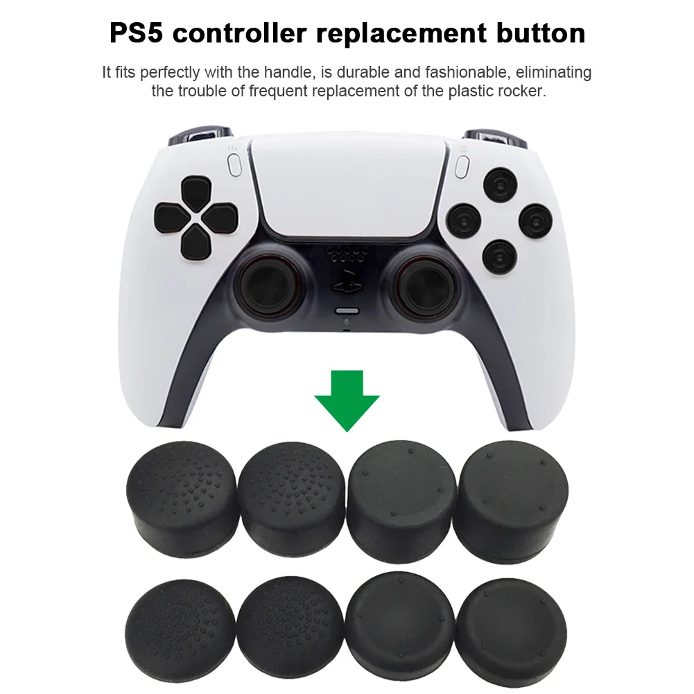 8 kom./16 kom. Kontroler Silikon Analogni Joystick s Ručkom za Palac Poklopac Navigacijsku tipku za PS5/PS4/PS3/PS2/Xbox 360/Xbox One Igre Pribor Slika 1