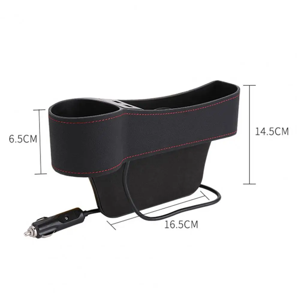 80% TOPLA Sjedalica Gap Organizator Kutija Za Pohranu ABS Dual USB Priključke za Telefon Punjač, Držač za Auto Slika 1