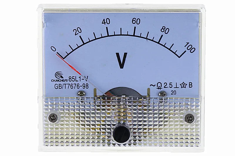 AC Analogni Mjerač Ploče 100 Voltmetar Ampermetre 85L1 0-100 U Senzor Slika 1
