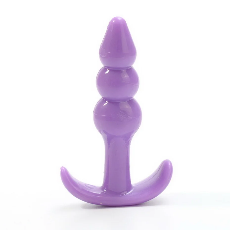 Analni čep za odrasle Seks-igračaka, Analni seks je Blaženstvo za početnike! Soft analni čep TPR za muški i ženski Analni Seks-igračaka, pink /ljubičasta Slika 1