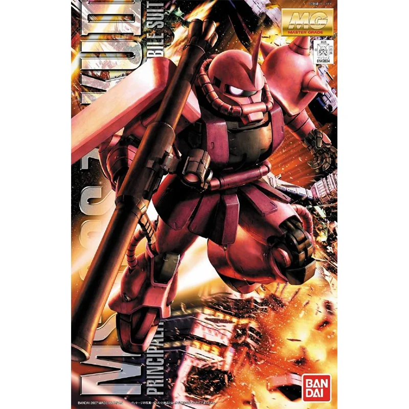 Bandai Originalna anime Model GUNDAM MG 1/100 MS-06S CHAR S ZAKU Ver 2,0 Figurica U Prikupljanju Model Igračke, Pokloni za Djecu Slika 1