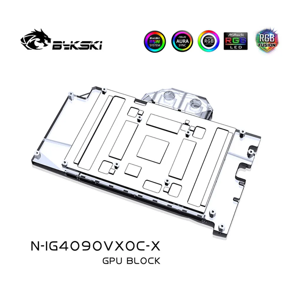 Bykski N-IG4090VXOC-X Hladnjak za Grafičke kartice iGame Geforce RTX 4090 Vulkan OC VGA Blok Tekućine DIY Rashladni Cooler Placa de vídeo Slika 1