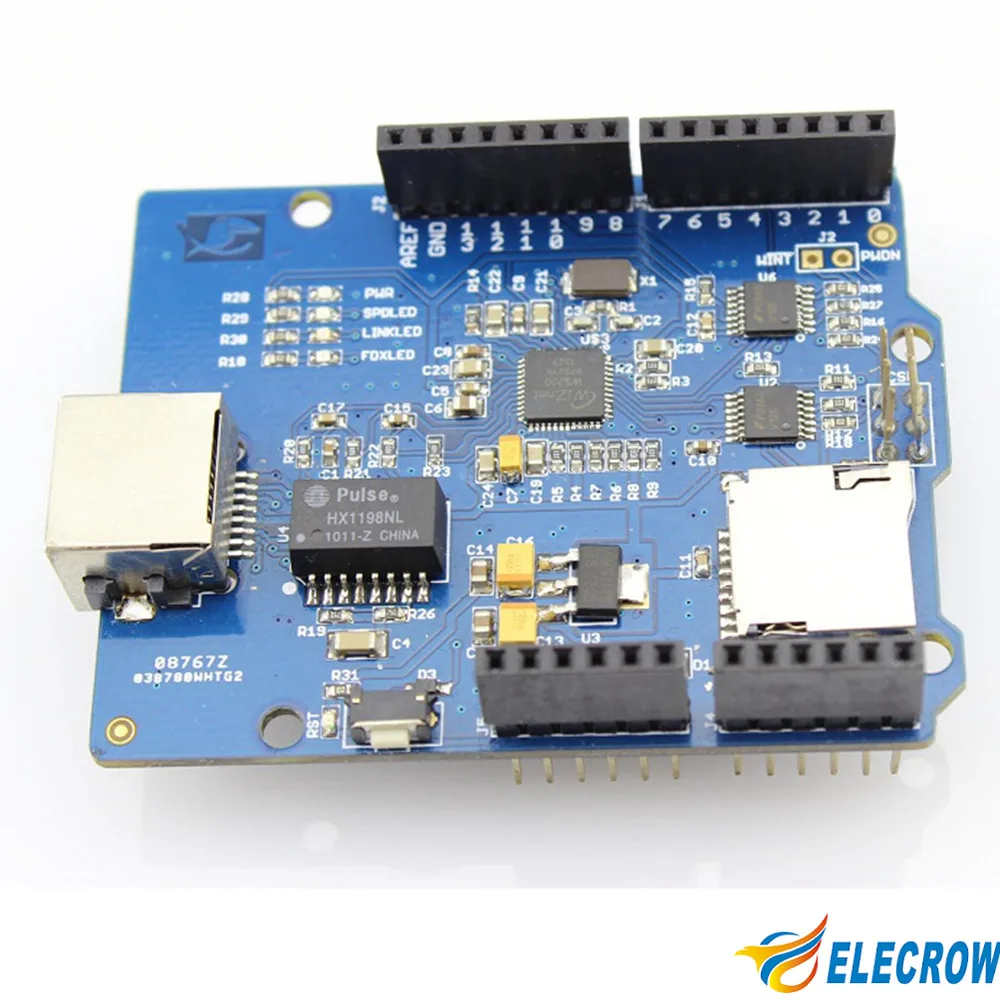 Elecrow Ethernet Shield W5200 za Arduino UNO R3 Mega 2560 R3 Internet Intelektualno Namještaj za Dom DIY Kit Slika 1