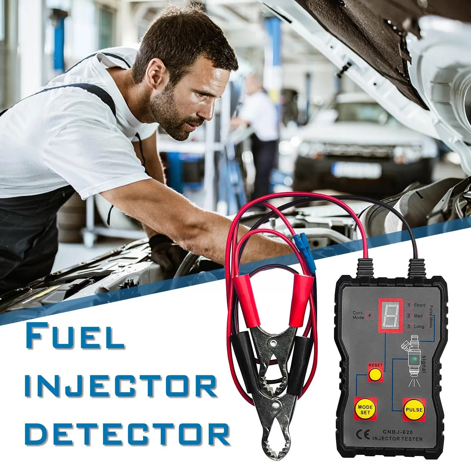 Injektor Rumenilo Profesionalni Čistač Auto Gorivo Injektor Pluse Fuel Scan Tool Kit za Čišćenje 4 Tester Automobilski Način rada Alat Charge J0Z4 Slika 1