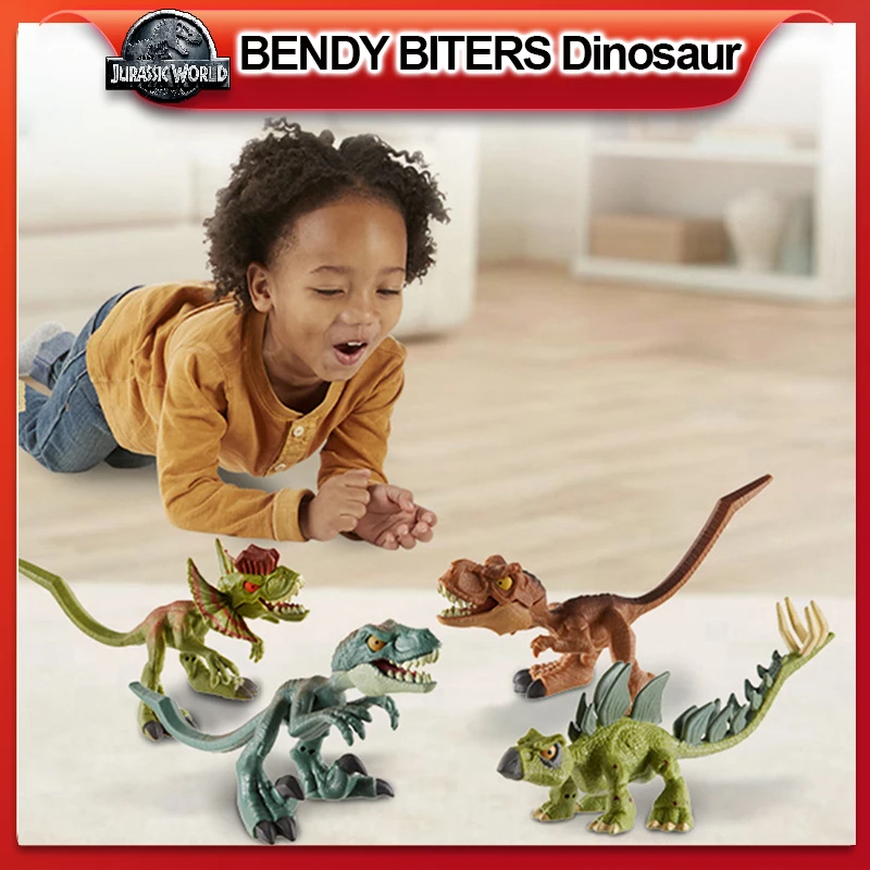 Mattel Svijet jurske BENDY КУСАЧИЕ Mini Plastične Dinosauri Simulacija Životinja Model Djeca Dječak Igračku za Djecu rođendanski Poklon GYX92 Slika 1