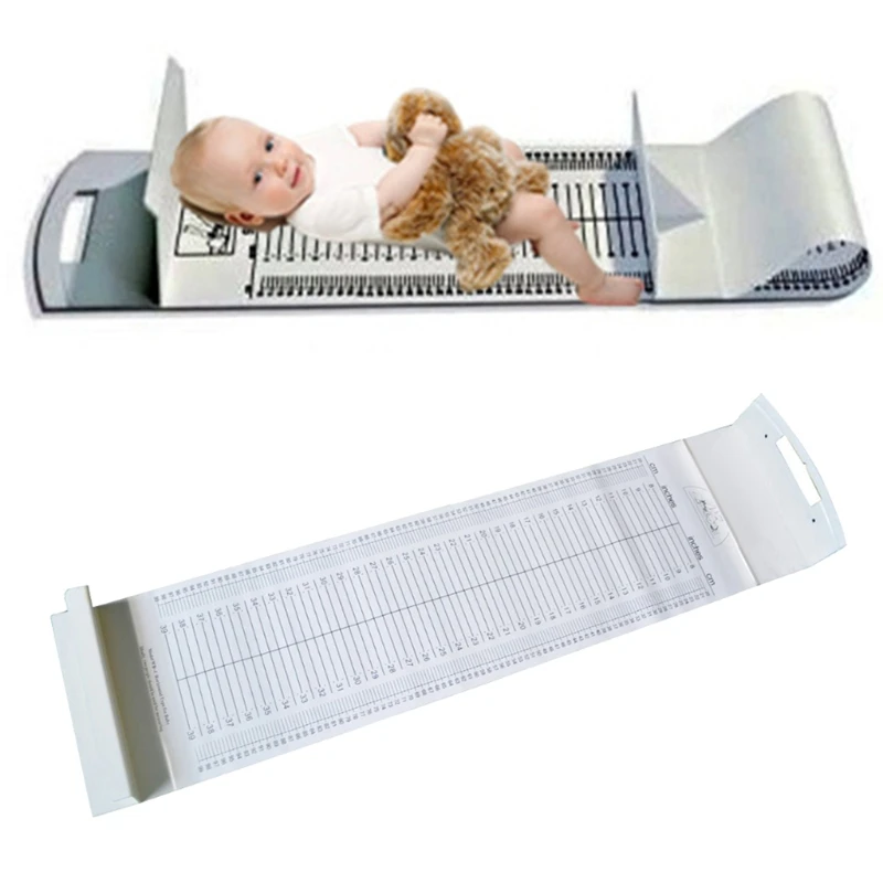 Mjerač duljine tijela Bebe, Mjerač rast Djeteta, Ravnalo za mjerenje tijela Bebe, Mjerni mat 49,21x11,02 inča Slika 1