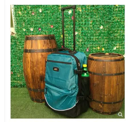 Najlon torbe za ručni prtljag na kotačima, putne torbe-kolica za muškarce, putovanja materijal torbe za ručni prtljag Slika 1