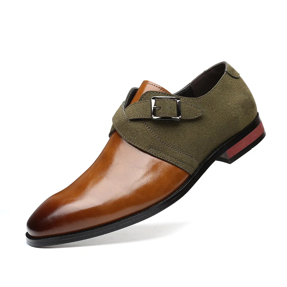 Nove Kvalitetne Klasične Kožne muške cipele-броги čipka-up u stilu Bullock, poslovni muške cipele-oxfords, Muška službena obuća Slika 1
