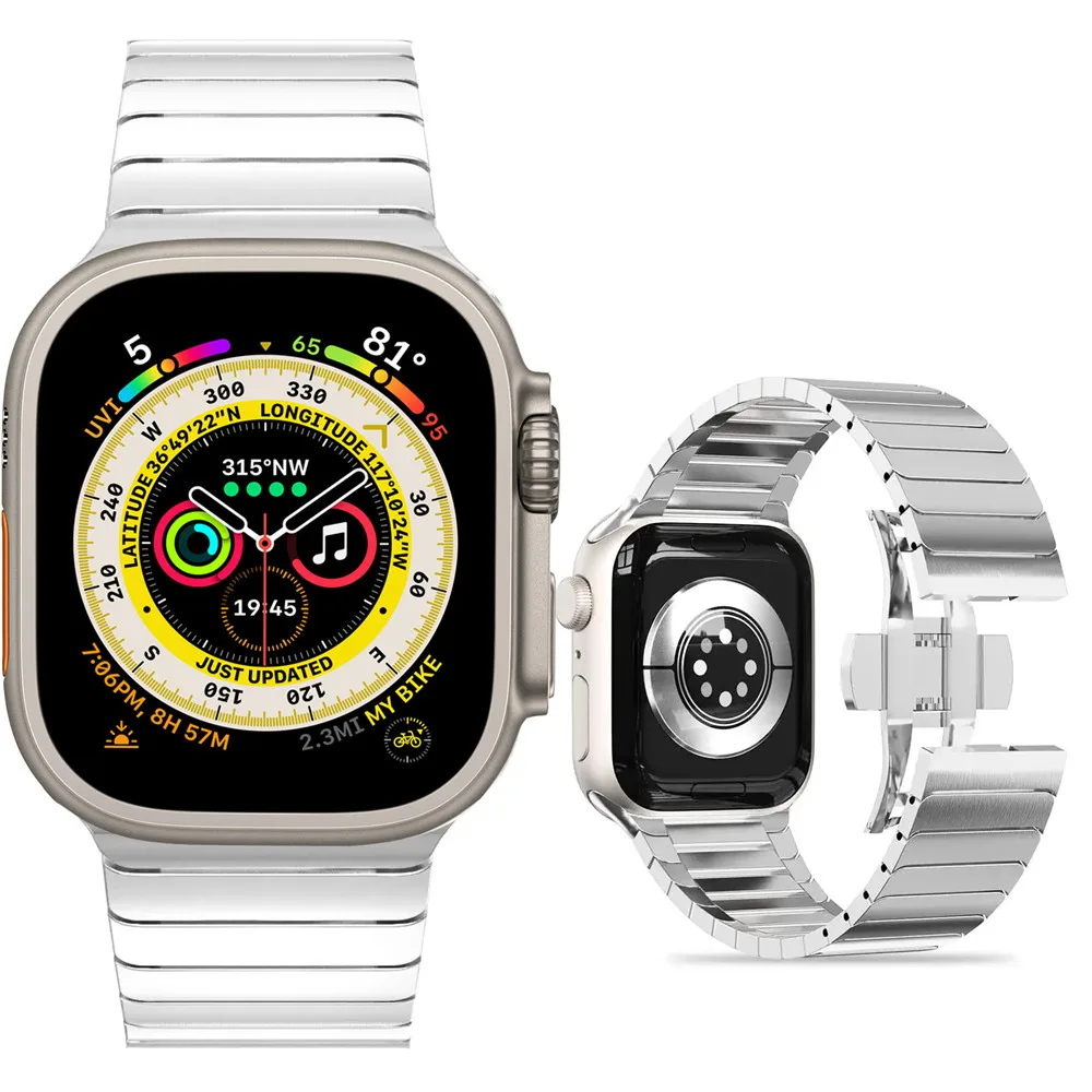 Remen Od nehrđajućeg Čelika Za Apple Watch Ultra Series 8 7 41 mm 45 mm 49 mm Remen Za Pametne Sati iWatch SE 6 5 4 3 40 mm 44 mm 42 mm 38 mm Remen Slika 1