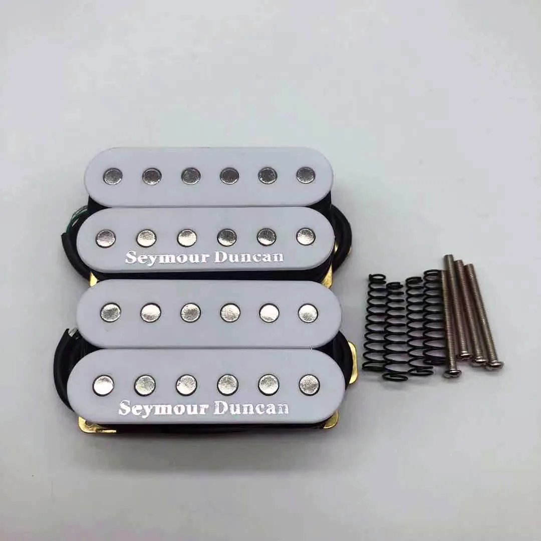 SH-1 Pasivni Dvostruki Vrat/Most Звукосниматели električna gitara Alnico 4 žice žice zavojnice split Bijela/Crna Slika 1