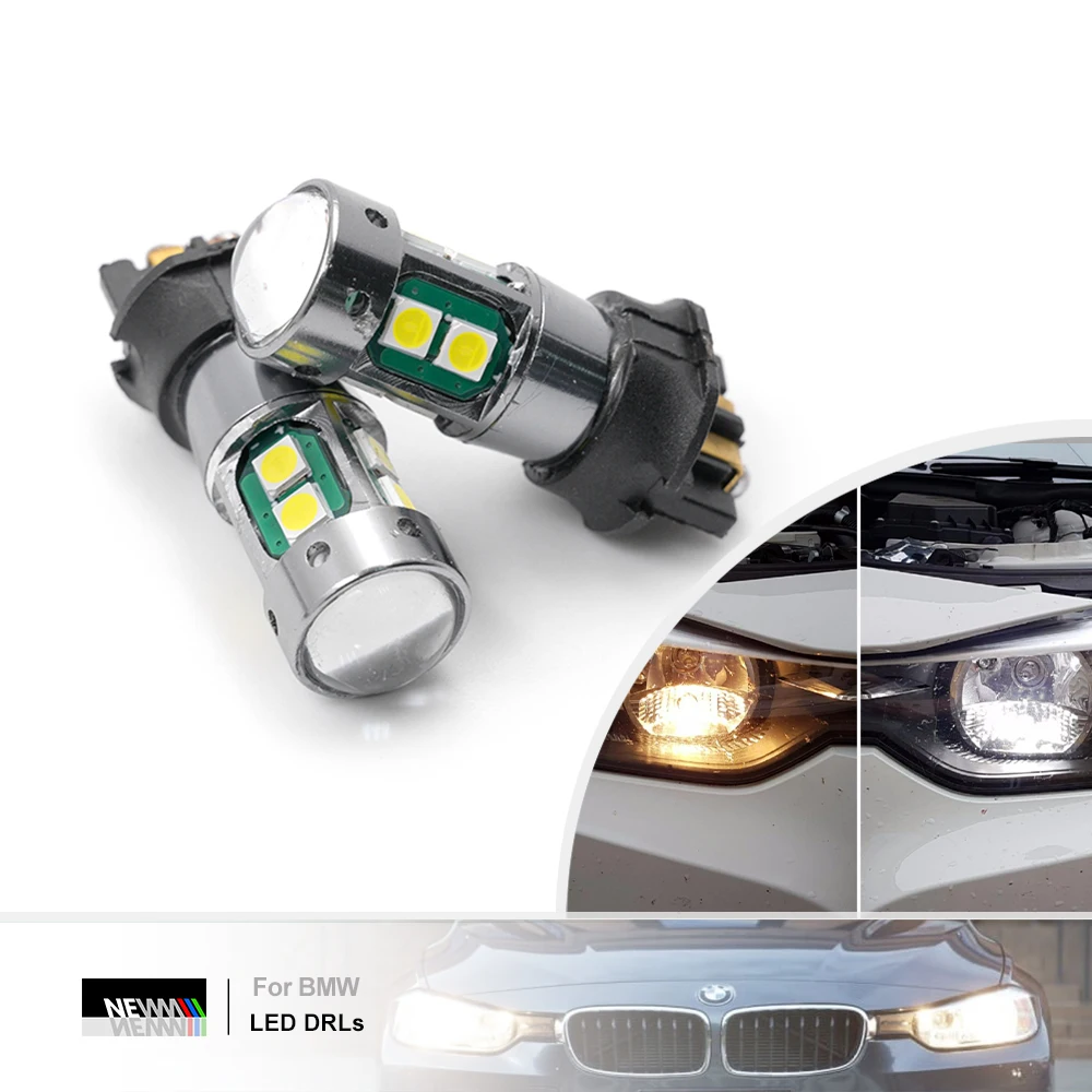 Za BMW Serije 3 F30 F31 F34 320i 328d 335i Canbus PW16W PW24W PWY24W LED Dnevna Trčanje Lampa DLRs Žaruljica Parkirne Žaruljice Налобный fenjer Slika 1