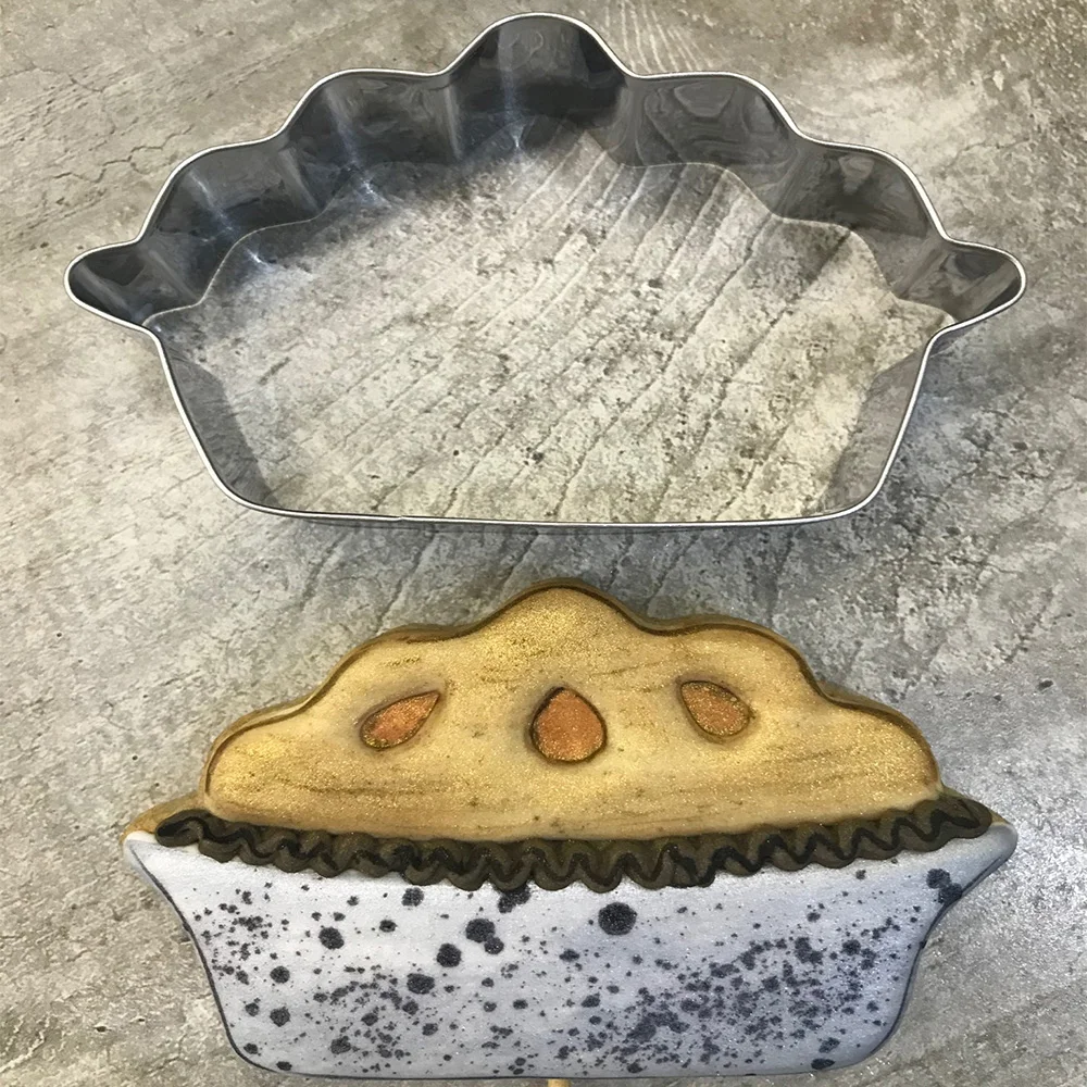 Формочка za keks KENIAO za тыквенного kolača na Halloween - 10 X 6,5 cm - Oblik za pečenje kolača, помадки, kruha, sendviča - od Nehrđajućeg čelika Slika 1